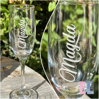 Sektglasgravur 10€ 